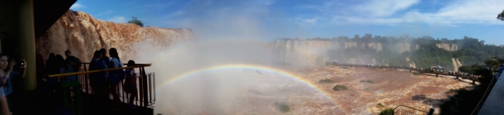 Panoramic from the Brazilian side of Iguazu